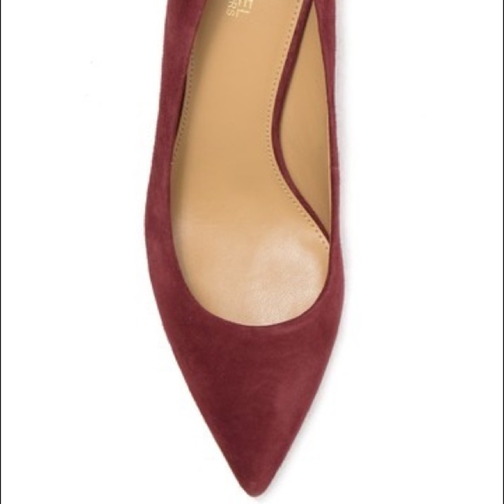 Michael Kors Brandy Suede Leather Kitten Heel Pump - Picture 4 of 5